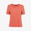 Whistles Rosa Striped Cotton-jersey T-shirt -Reisi Clothing Shop R03945995 MULTICOLOURED M