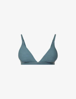 Cotton Jersey Triangle Stretch-woven Bra