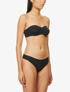 Wacoal Accord Strapless Stretch-woven Bra -Reisi Clothing Shop R03957025 BLACK ALT02