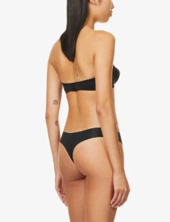 Wacoal Accord Strapless Stretch-woven Bra -Reisi Clothing Shop R03957025 BLACK ALT03