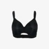 Wacoal Back Appeal Polka-dot Pattern Minimiser-cup Stretch-woven Bra -Reisi Clothing Shop R03957033 BLACK M