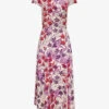 Reiss Livia Mosaic-print Cut-out Detail Woven Midi Dress -Reisi Clothing Shop R03958181 PINKPURPLE M