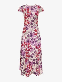 Reiss Livia Mosaic-print Cut-out Detail Woven Midi Dress