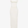 Charmaine Corset Satin Maxi Dress -Reisi Clothing Shop R03960049 IVORY M