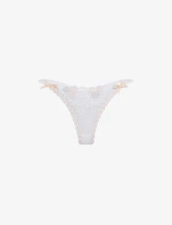 AGENT PROVOCATEUR Petunia Mid-rise Lace Thong