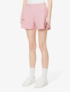 365 Signature High-rise Organic-cotton Sweat Shorts -Reisi Clothing Shop R03972141 SAKURAPINK ALT02