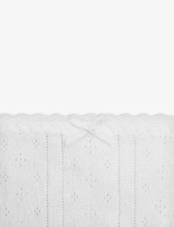 Pack Of Three Pointelle High-rise Organic-cotton Briefs -Reisi Clothing Shop R03973092 WHITE ALT01