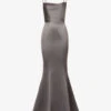 Violette Fishtail-hem Woven Maxi Dress -Reisi Clothing Shop R03982037 SHADOW M