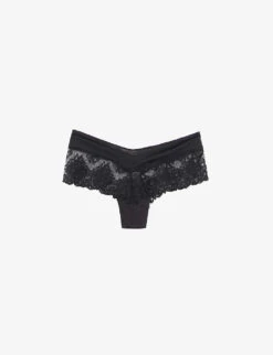 Chantelle Champs Elysées Embroidered-mesh Stretch-woven Briefs