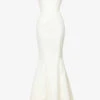 Ines Flared Satin Wedding Dress -Reisi Clothing Shop R03983460 IVORY M