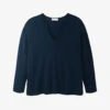 Oversized V-neck Wool-blend Jumper 1 Oversized V-neck Wool-blend Jumper -Reisi Clothing Shop R03984269 NAVY M