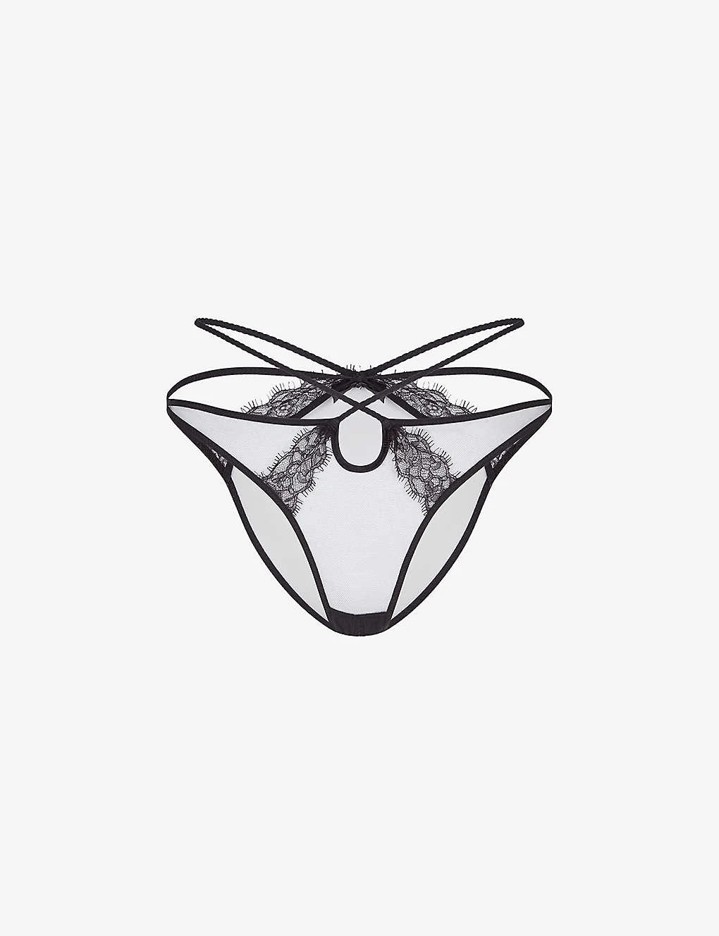 AGENT PROVOCATEUR Nyxie Ouvert Mid-rise Mesh Briefs 3 AGENT PROVOCATEUR Nyxie Ouvert Mid-rise Mesh Briefs
