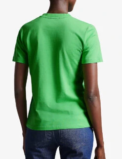 Ted Baker Gidden Graphic-print Cotton T-shirt -Reisi Clothing Shop R03995502 GREEN ALT03