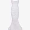 Esmee Flared Satin Wedding Dress -Reisi Clothing Shop R03998256 IVORY M