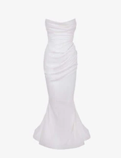 Esmee Flared Satin Wedding Dress