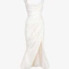 Delphine Sleeveless Satin Maxi Dress -Reisi Clothing Shop R03998257 IVORY M