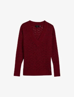 Ted Baker Jackeiy V-neckline Stretch-knit Jumper