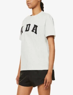 Core Relaxed-fit Cotton T-shirt -Reisi Clothing Shop R04004018 GREYMARL ALT02