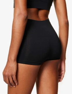 Spanx EcoCare High-rise Stretch-woven Boxer Briefs -Reisi Clothing Shop R04004273 VERYBLACK ALT03