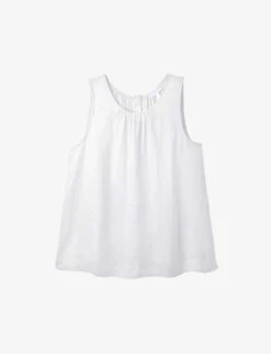 Sleeveless Linen Top
