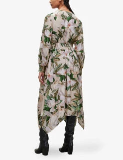 AllSaints Estelle Alessandra Graphic-print Midi 10 AllSaints Estelle Alessandra Graphic-print Midi -Reisi Clothing Shop R04008733 CHALKWHITE ALT03