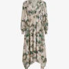 AllSaints Estelle Alessandra Graphic-print Midi -Reisi Clothing Shop R04008733 CHALKWHITE M