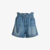 AllSaints Palmer High-rise Paper-bag Waist Denim Shorts