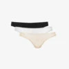 Basics Low-rise Stretch-woven Pack Of Four Thongs -Reisi Clothing Shop R04009703 MULTICOLOURED M