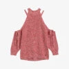 Ted Baker Merlina Cut-out Knitted Jumper -Reisi Clothing Shop R04047155 RED M