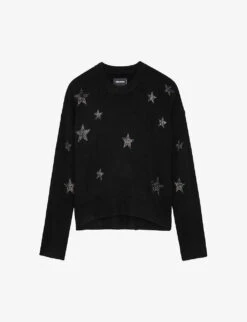 Zadig & Voltaire Markus Star-embellished Cashmere Jumper
