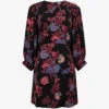 Reiss Paulina Floral-print Woven Mini Dress 1 Reiss Paulina Floral-print Woven Mini Dress -Reisi Clothing Shop R04068087 BLACKPINK M