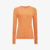 Reiss Split-hem Ribbed Cotton Jumper -Reisi Clothing Shop R04068264 ORANGE M