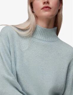 Whistles Ferne Wool Knitted Jumper -Reisi Clothing Shop R04068728 PALEBLUE ALT04