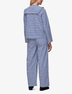 Whistles Gingham Cotton Collar Pyjamas -Reisi Clothing Shop R04071982 MULTICOLOURED ALT03