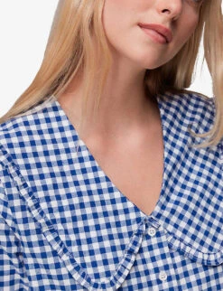 Whistles Gingham Cotton Collar Pyjamas -Reisi Clothing Shop R04071982 MULTICOLOURED ALT04