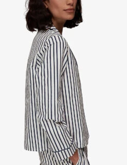 Whistles Striped Relaxed-fit Cotton Pyjamas -Reisi Clothing Shop R04071983 MULTICOLOURED ALT04