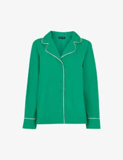 Whistles Contrast-piping Relaxed-fit Cotton Pyjamas