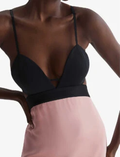 Reiss Cara Cut-out Stretch-woven Midi Dress -Reisi Clothing Shop R04075239 PINK ALT04