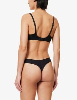 Chantelle Jolie Padded Stretch-lace Bra -Reisi Clothing Shop R04078412 BLACK ALT03