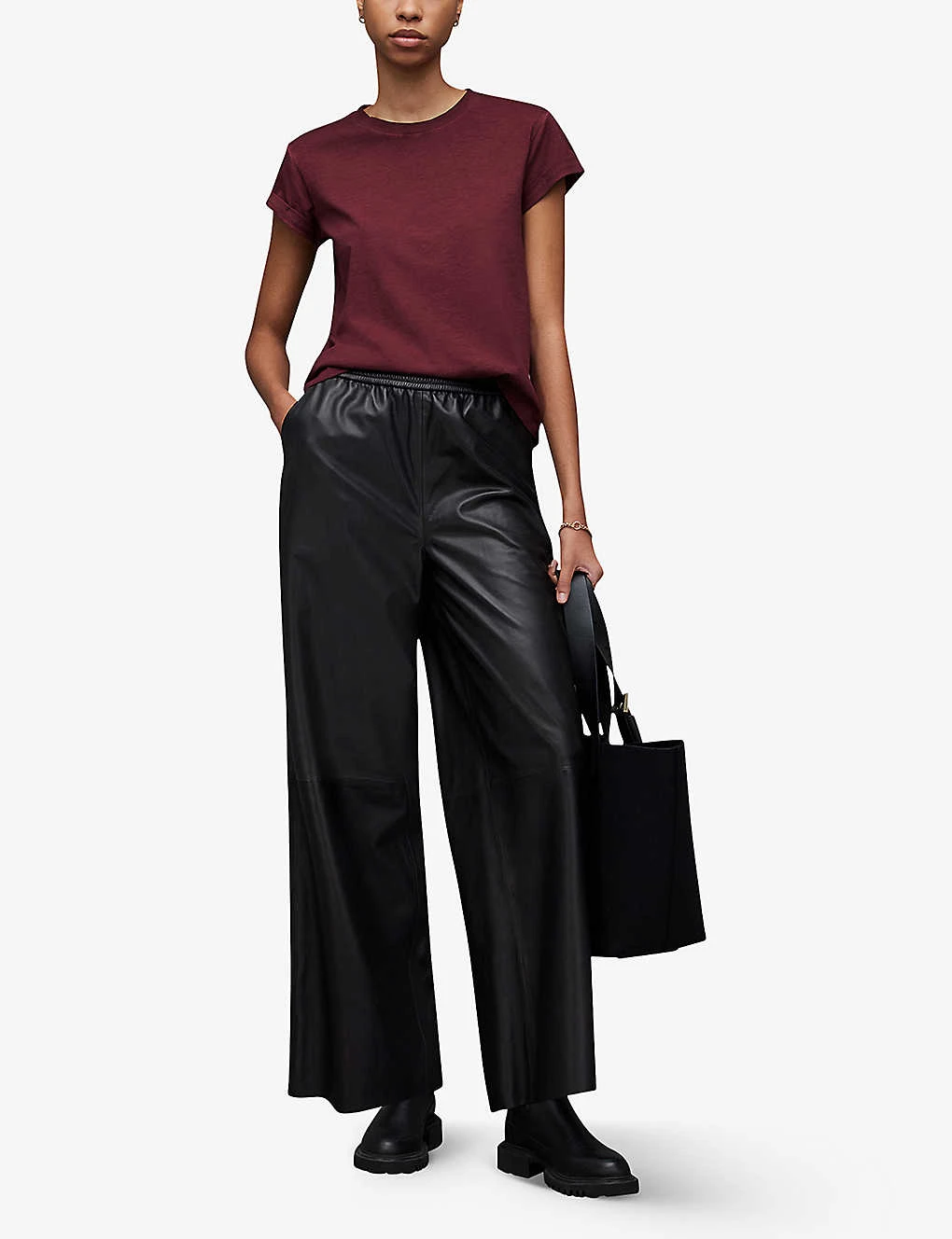 AllSaints Anna Logo-print Organic-cotton T-shirt 4 AllSaints Anna Logo-print Organic-cotton T-shirt - Image 2