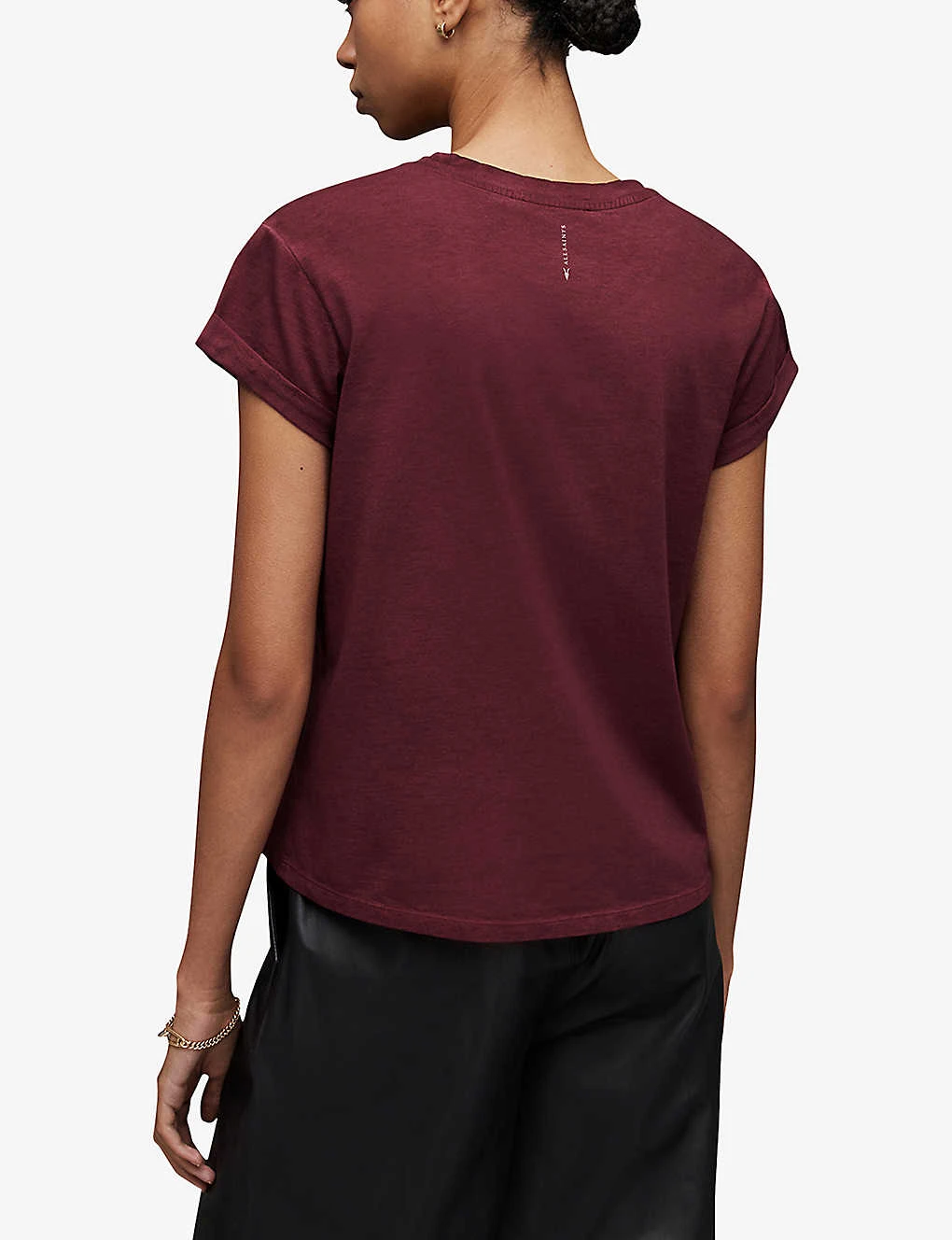 AllSaints Anna Logo-print Organic-cotton T-shirt 6 AllSaints Anna Logo-print Organic-cotton T-shirt - Image 4