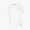 Vivienne Westwood Classic Orb-embroidered Cotton T-shirt 2 Vivienne Westwood Classic Orb-embroidered Cotton T-shirt -Reisi Clothing Shop R04081555 WHITE M