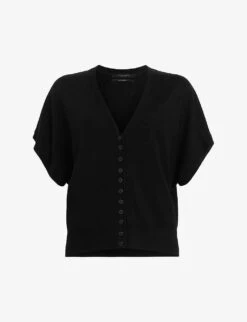 AllSaints Bronte V-neck Wool Cardigan