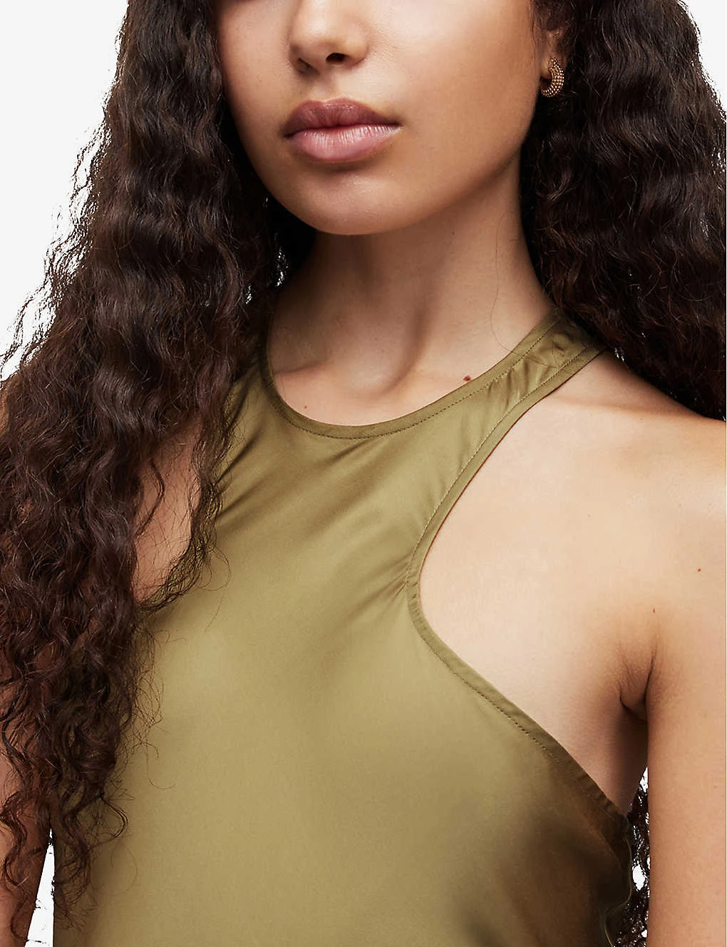 AllSaints Betina Racerback Satin Maxi Dress 7 AllSaints Betina Racerback Satin Maxi Dress - Image 5