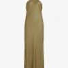 AllSaints Betina Racerback Satin Maxi Dress