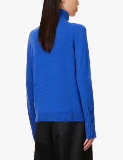 ME AND EM Turtle-neck Wool And Cashmere-blend Jumper -Reisi Clothing Shop R04084485 ELECTRICBLUE ALT03