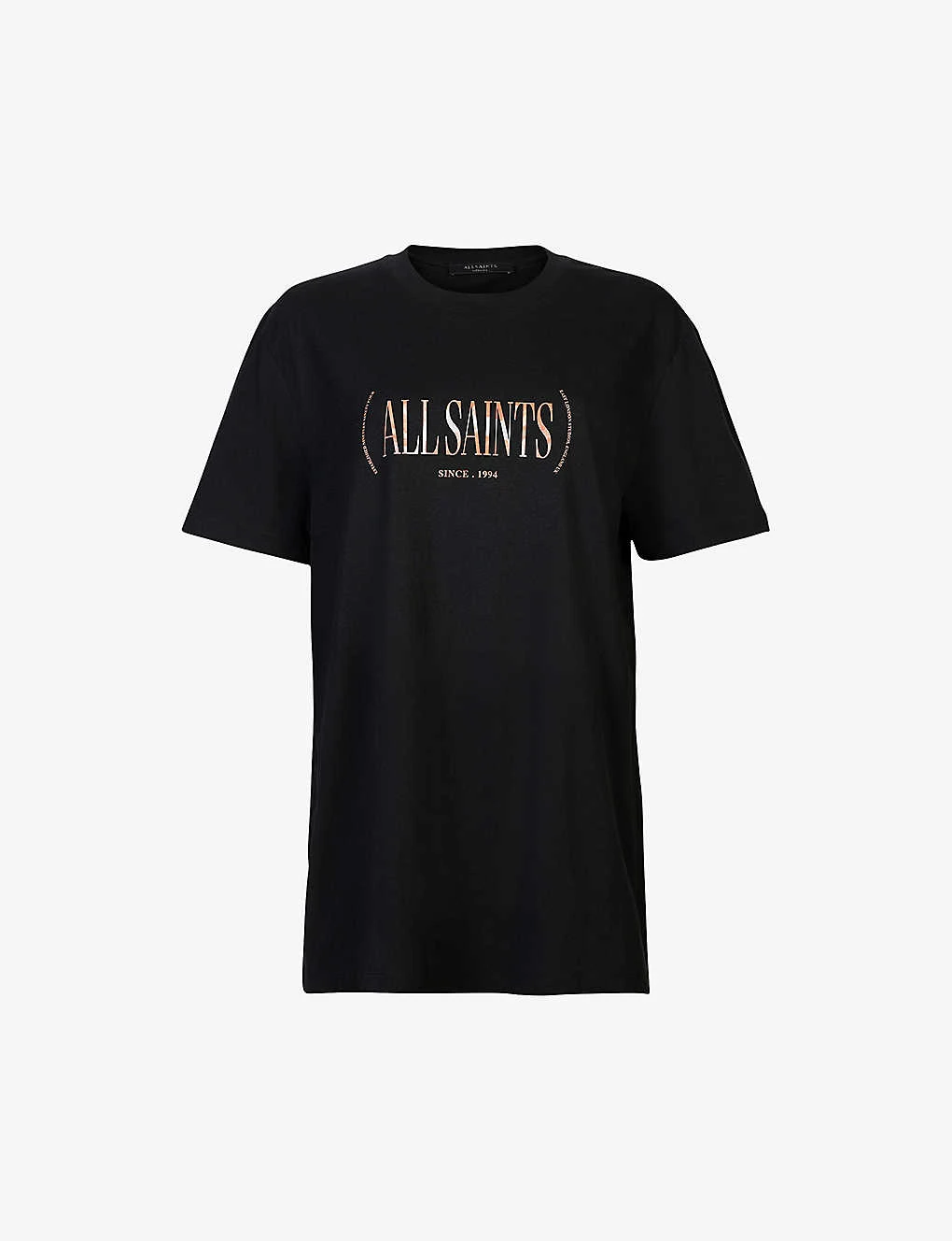 AllSaints Rila Boyfriend Logo-print Organic-cotton T-shirt 3 AllSaints Rila Boyfriend Logo-print Organic-cotton T-shirt