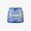 AllSaints Aleida Rafaela Paisley-print Woven Shorts 2 AllSaints Aleida Rafaela Paisley-print Woven Shorts -Reisi Clothing Shop R04086654 BLUEWHITE M