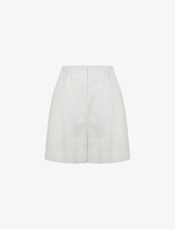 Reiss Hollie Pleated Woven Shorts
