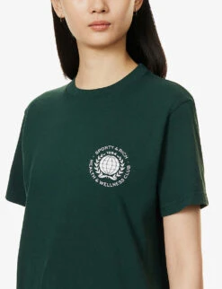 Globe Logo-print Cotton-jersey T-shirt -Reisi Clothing Shop R04090254 FORESTWHITE ALT04